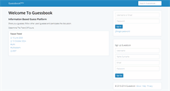 Desktop Screenshot of guessbook.com