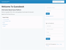 Tablet Screenshot of guessbook.com